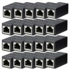 1/10/20pcs RJ45 이더넷 커플러 여성 어댑터 인라인 Cat8/Cat7/Cat6/Cat5e PC/라우터/ 익스텐더