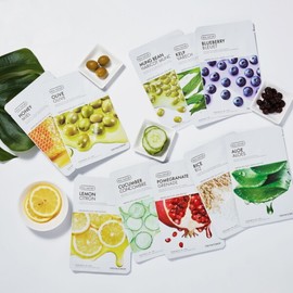 The Face Shop 30 sheet bundle, 1 pack per day special mask sheet 20g The Face Shop ground green tea mask sheet 20g / 더페이스샵 30매묶음 1일1팩 기획 마스크시트 20g 더페이스샵 갈아만든 녹차 마스크시트 20g