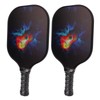 Pickleball Set 2 Rackets 4 Balls 1 Racket Bag Glass