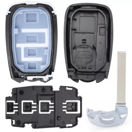 keyecu Replacement Remote Case 4Button Shell Pad for CHEVY VOLT BOLT TRAX SONIC EQUINOX