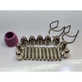 Plasmadyn Lotos LTP5000D *RED* Plasma Cutter Tips Electrodes - 23pc BEST VALUE