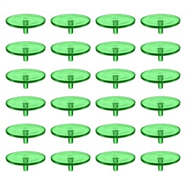 M METERXITY 100 Pack Golf Ball Marker - Plastic Transparent Golf Ball Position Marker, Impact Resistant., Apply to Golf Training (24mm, Green)