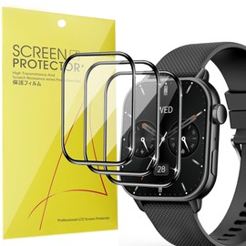 Lamshaw Compatible for MFVLP Smart Watch Screen Protector, [3 Pack] 3D Full Coverage PET Soft Screen Protector Film Compatible for MFVLP LC210 1.85'' Smart Watch (3 Pack)