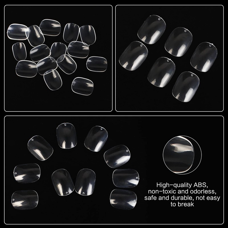 600 PCS Children False Nails, 10 Sizes Clear False Nails