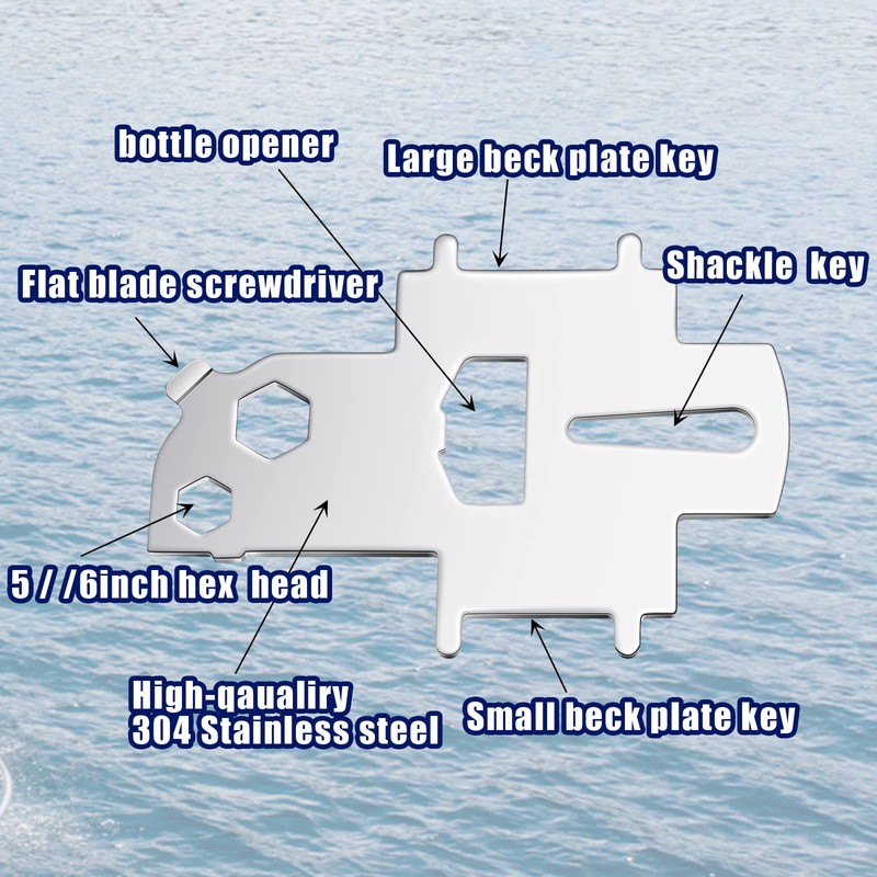 Loosh 3 Pieces Deck Plate Key Fill Plate Key Marine