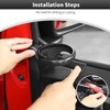CheroCar JL Cup Holder Right-Side Door Cup Holder for Jeep
