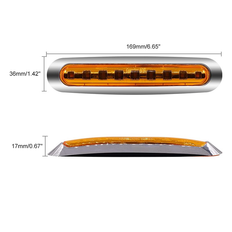 X-STYLE Side Marker Lamp, 9 LEDs 12 V, 24 V,