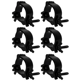 GXEABG 6-Pack O-Clamp Stage Lights, 2 Inch Aluminum Light Clamps, Fit for 48-51mm OD Tube/Pipe, LED PAR DJ Spots Moving Head Beam Spot Lights, Heavy Duty 220lbs