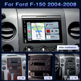 Car Radio for Ford F150 2004 2005 2006 2007 2008 F250/F350 2006-2014 Wireless Carplay & Android Auto Touch Screen Stereo with WiFi Bluetooth FM RDS GPS SWC+Backup Camera