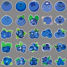 Blueberries Stickers 50 Pack Laptop Stickers,Vinyl Waterproof Stickers for Water Bottles Skateboard Scrapbook Bike Computer,Phone,-Graffiti Stickers Pack for Teens Girls Kids Adults(Blueberries)