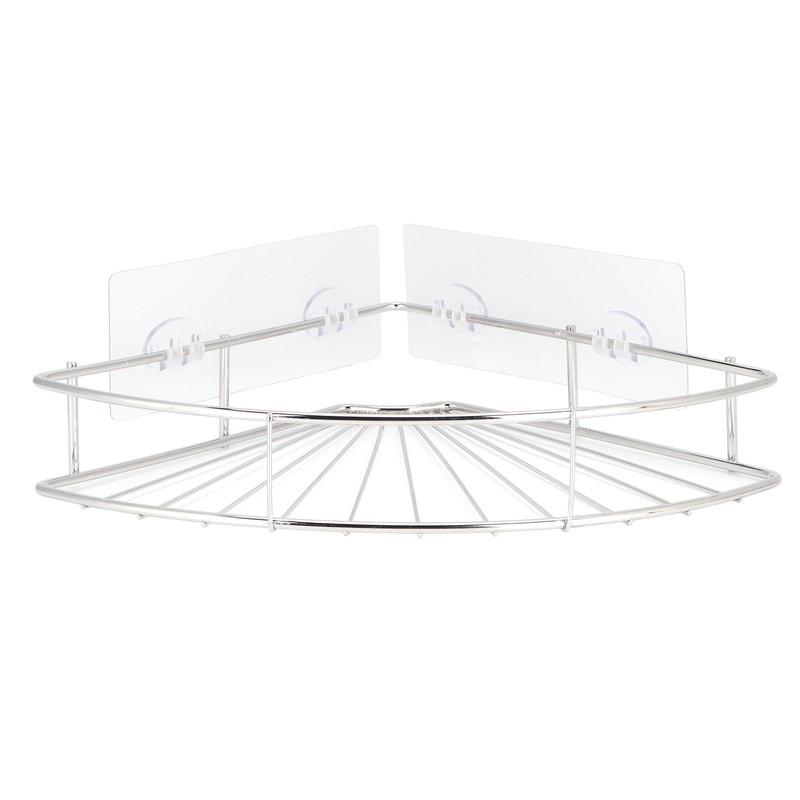 Stainless Steel Bathroom Corner Shelf Shower Shampoo Soap Storage Organizer