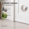 Door Draft Stopper, Self-Adhesive Under Door Sweep, 39.37-Inch Trim-to-Fit Strip