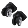 Alomejor 2pcs Replacement Swivel Wheels for Luggage, Double Row Wheels