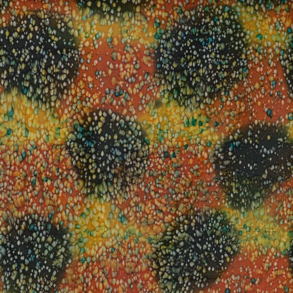 Orange Spike Design 100% Cotton Bali Batik Tie Dye Pattern