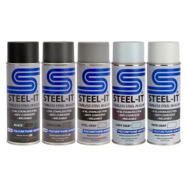 STEEL-IT Polyurethane Spray Can - Black