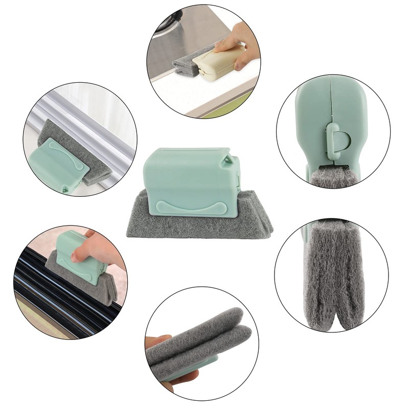 8 Pcs Hand-held Groove Gap Cleaning Tools - Door Window