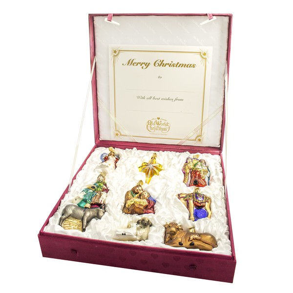 Old World Christmas Nativity Collection Glass Ornament