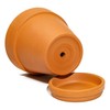 Juvale 4-inch 6 Pack Small Terracotta Pots with Saucer and