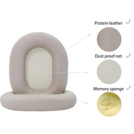 Replacement Ear Pads Compatible with Sony WH-1000XM5 Headphones, Akkiv Replacement Ear Pads Made of Protein Leather and Memory Foam (Platinum Silver)