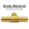 Uenede 2PCS Brass 5/8" to 3/4" to 5/8" (16-19-16 mm)