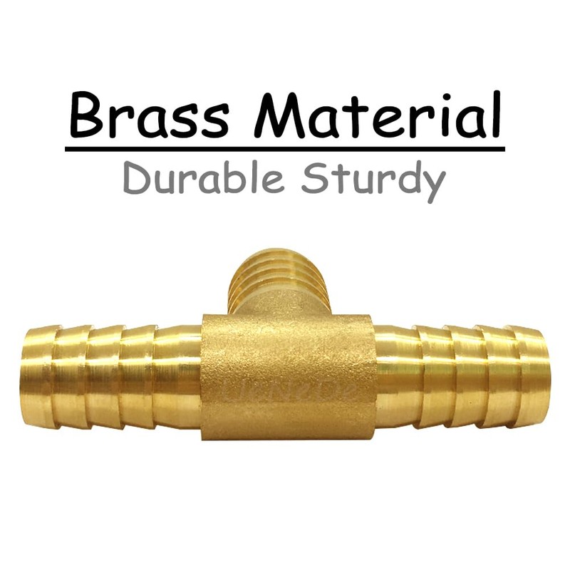 Uenede 2PCS Brass 5/8" to 3/4" to 5/8" (16-19-16 mm)
