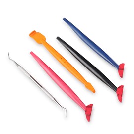 Winjun 5 in 1 Micro Magnet Mini Squeegee Set with Different Hardness for Film Edge Closure Plug for Car Film Tint Film Window Film Tool