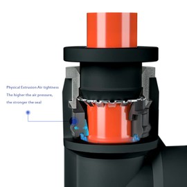 4 Pack Push to Connect Air Fittings 90 Degree Pneumatic Male Elbow 1/2 Inch Tube OD x 1/2 Inch NPT Thread Push Quick Release Connectors