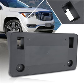 [1 Pack] Car Front License Plate Frames Mounting Bracket Tag Holder Compatible with 17-19 GMC Acadia,Matte Black