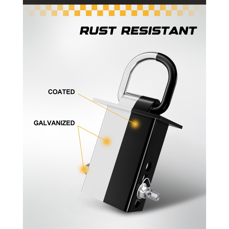 RETRUE Trailer Stake Pocket D Ring with Added Security Bolt