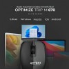 Mouse Inalámbrico Acteck MI670 Óptico 1600dpi USB 4 Botones Negro