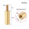 uxcell M2.5x18mm+6mm Male-Female Brass Hex PCB Motherboard Spacer Standoff for