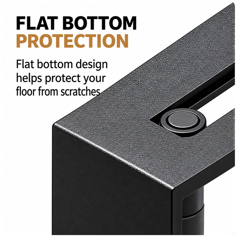 Barn Door Floor Guide for Sliding Doors – Black Anti-Sway