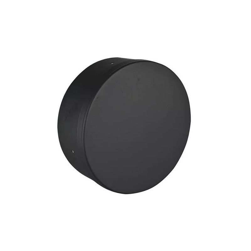 6" Tee Cap Ventis Black 22ga Welded Single Wall Stove