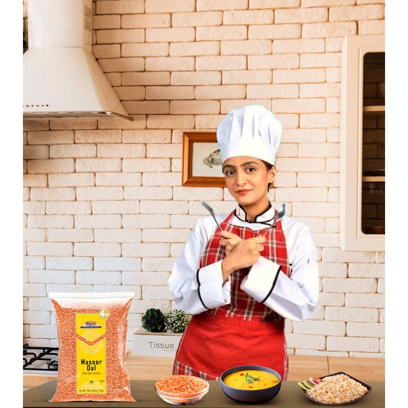 Rani Masoor Dal (Indian Red Lentils) Split Gram, 64oz (4lbs)