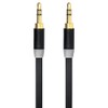 Gecko 1m Flat 3.5mm Male to M AUX Cable Gold