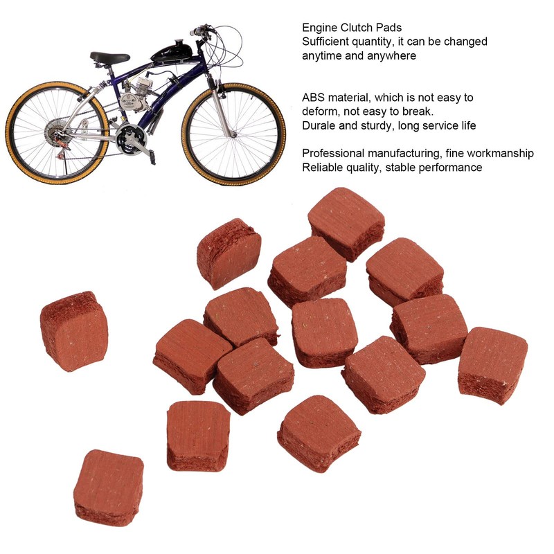 Pack of 15 Motorised Bicycle Motor Clutch Pads, Square Shape