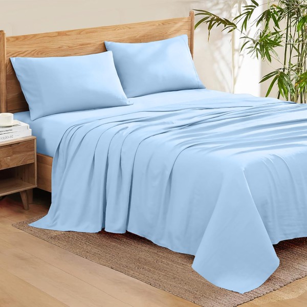 Rinku Linen Genuine 600 Thread Count Pima Cotton 4-Pieces Sheet