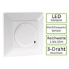 RF Motion Sensor 180° Flush-Mounted LED 5,8hz, Max. 1200W White