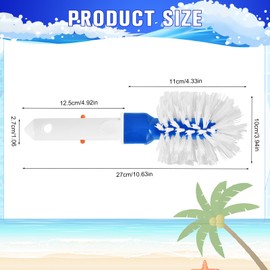 Pool Brush Pool Cleaning Corner Brush Swimming Pool Corner Brushes Step Cleaning Round Brush Corner Brush Head for Pool Steps, Bathrooms, Tiles, Corners