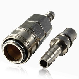 Riloer Male and Female 8mm Copper Quick Release Gas Hose Nozzle Coupling Connector Tool Suitable for Caravan RV Camper BBQ