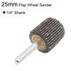 JUNLIXN 10 Pcs 25mm Flap Wheels, 1/4'' Shank 80 Grit