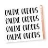 Online Orders Stickers, Dashboard Pages, Dash Board Notes, Goal Setting