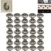 CTRICALVER 35 Stainless Steel Air Vents Ventilation Louvers | Round,