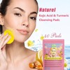 40pcs Exfoliating Kojic Acid And Turmeric Face Scrub Pads for
