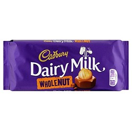 Cadbury Dairy Milk Chocolate Whole Nut Bar (120g)