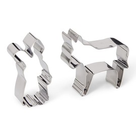 patisse, 13994 Set of 2 Gingerman with Heart Cookie Cutters 7 x 6 x 2.5 cm Stainless Steel