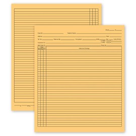 General Patient Exam Records Folder Style 9 1/2 x 8" Qty 100