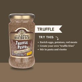 Filippo Berio Pesto, Truffle, 6.7 Ounce Glass Jar, Pack of 6