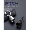 Bandmax Black Gremlin Bell for Men Motorcycle Key Chain Saint