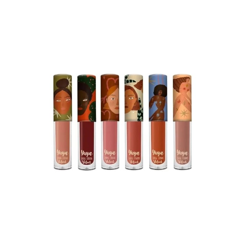 Set De 6 Labiales Velvet Yuya Larga Duración - Edición